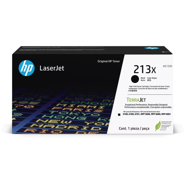 Toner HP 213X (W2130X) Noir