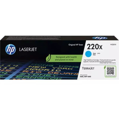 Toner original HP 220X (W2201X) Cyan