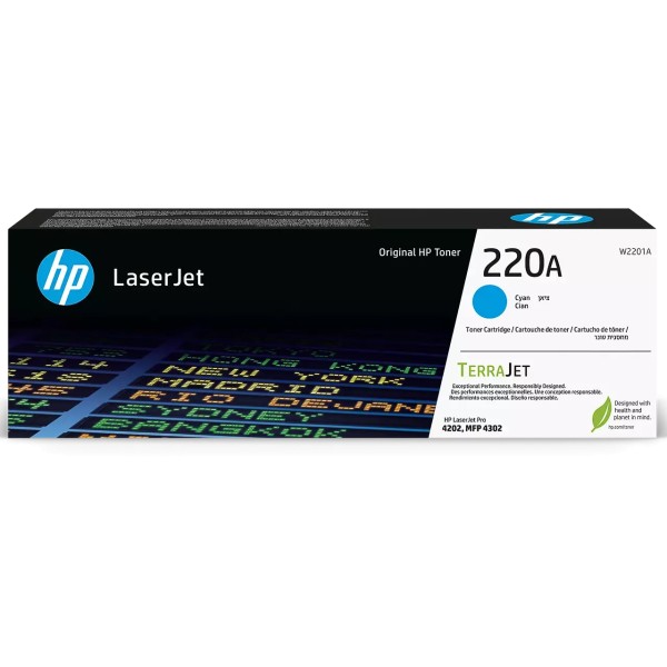 Toner HP 220A (W2201A) Cyan