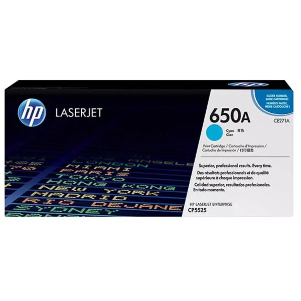 Toner HP 650A (CE271A) Cyan