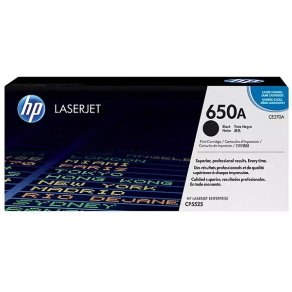 Toner HP 650A (CE270A) Noir