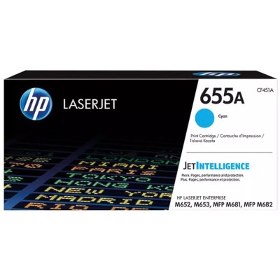 Toner Original HP 655A (CF451A) Cyan