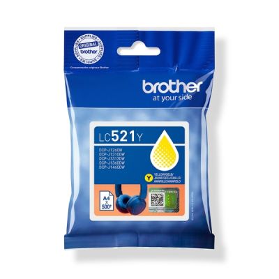 Cartouche d'Encre BROTHER LC-521Y Jaune