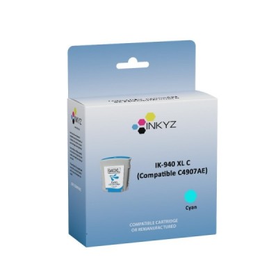 Cartouche Compatible HP 940 (C4907AE) Cyan XL