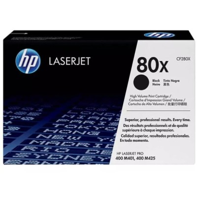 Toner Original  HP 80X (CF280X) Noir - Grande capacité