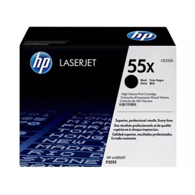 Toner Original  HP 55X (CE255X) Noir - Grande capacité