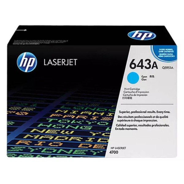 Toner HP 643A (Q5951A) Cyan