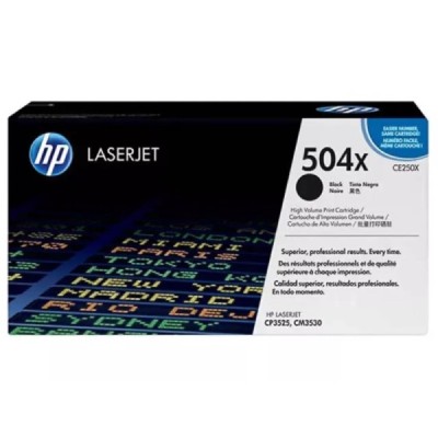 Toner Original  HP 504X (CE250X) Noir