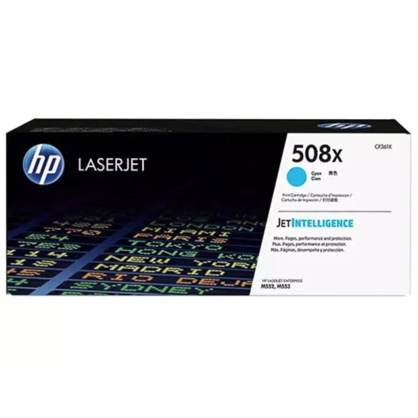 Toner HP 508X (CF361X) Cyan - Grande capacité