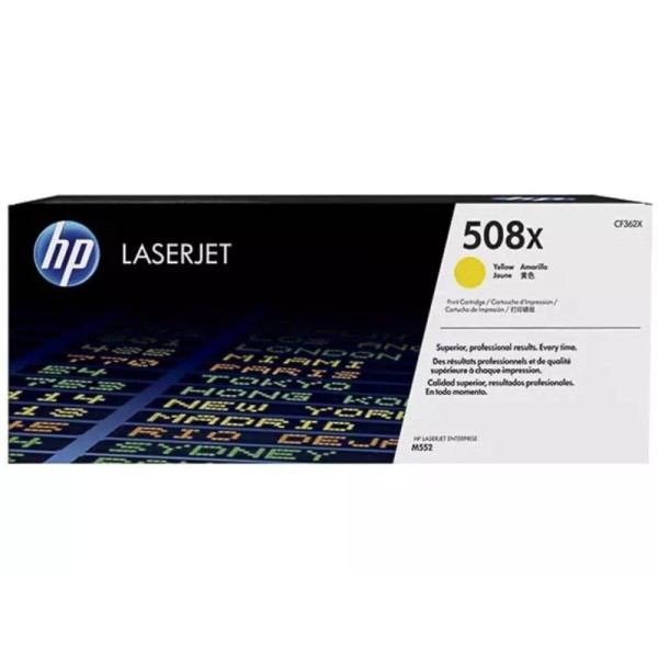 Toner HP 508X (CF362X) Jaune - Grande capacité