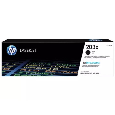 Toner Original  HP 203X (CF540X) Noir - Grande capacité