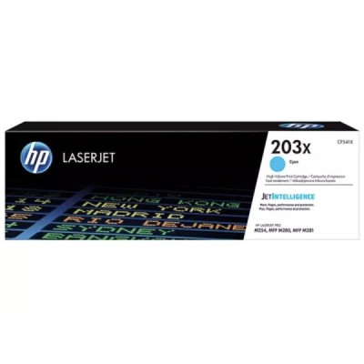 Toner Original  HP 203X (CF541X) Cyan - Grande capacité