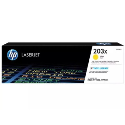 Toner Original  HP 203X (CF542X) / Jaune - Grande capacité