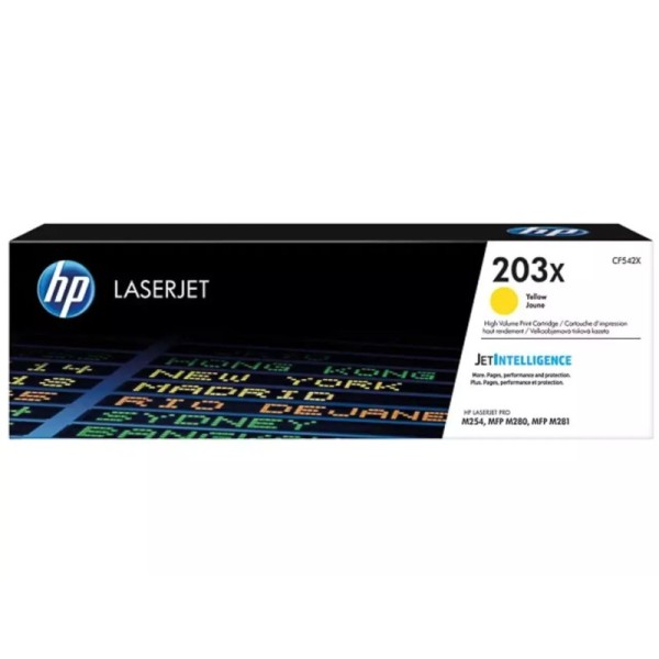 Toner HP 203X (CF542X) / Jaune - Grande capacité
